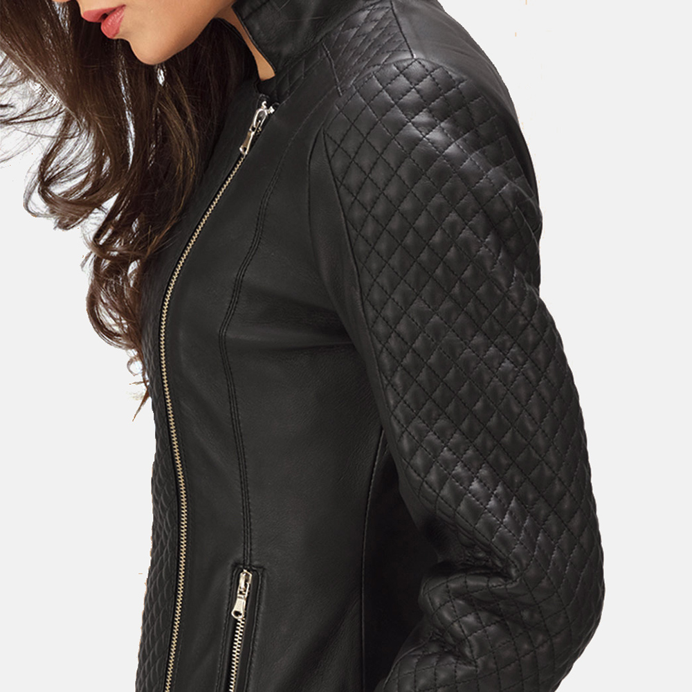 Black Moto Jacket Zoom - Image 2