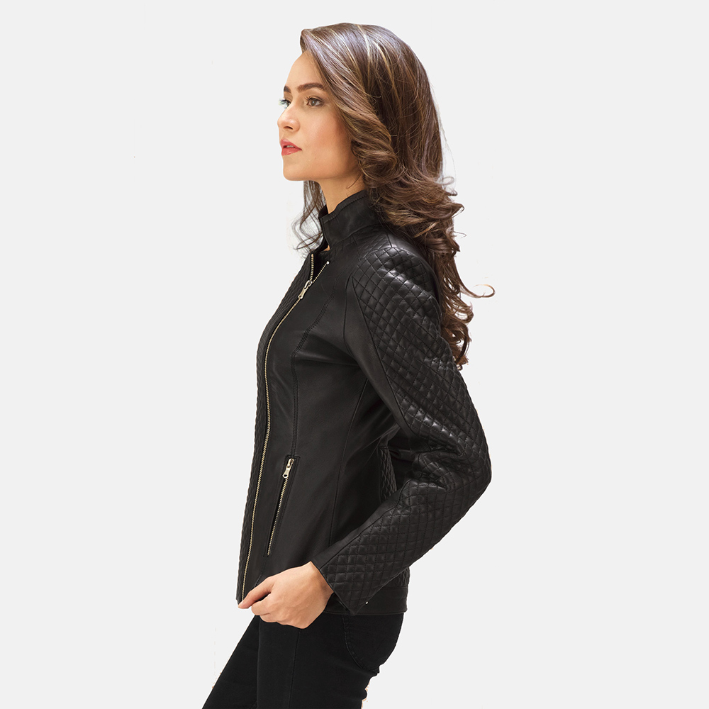 Black Moto Jacket Zoom - Image 4