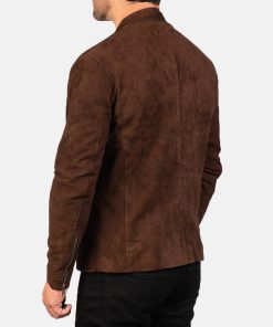 Alternative view of Men's Charcoal Mocha Suede Biker Jacket