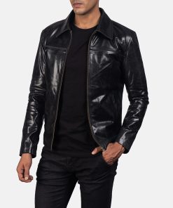 Mystical Black Leather Jacket