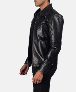 Alternative view of Mystical Black Leather Jacket
