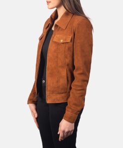 Alternative view of Suzy Brown Suede Jacket For Women