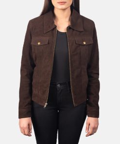 Suzy Mocha Suede Jacket For Women