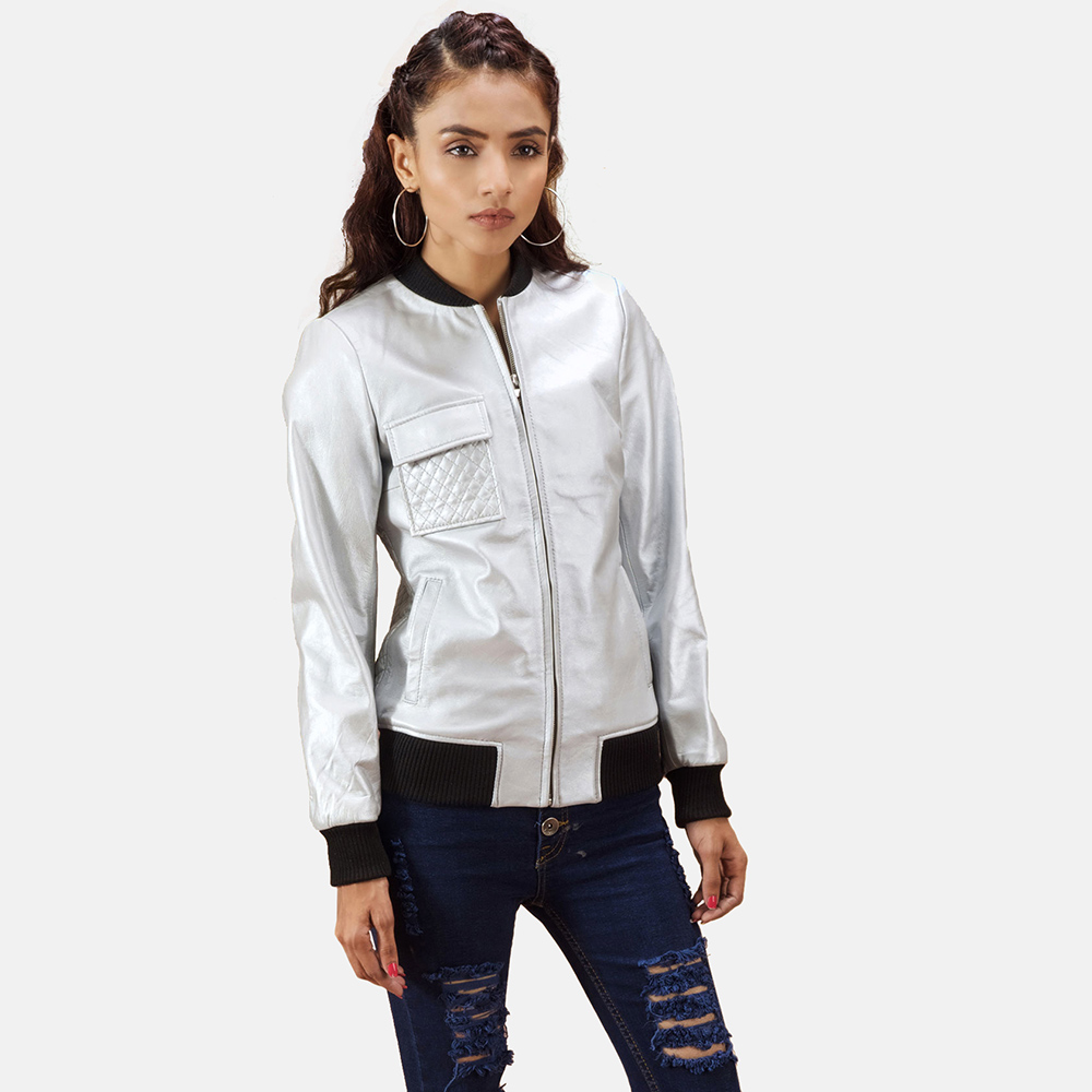 Maroon Double Rider Jacket Zoom